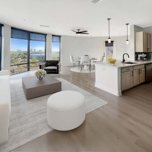 Instrata Upper Kirby - Open-concept modern living space